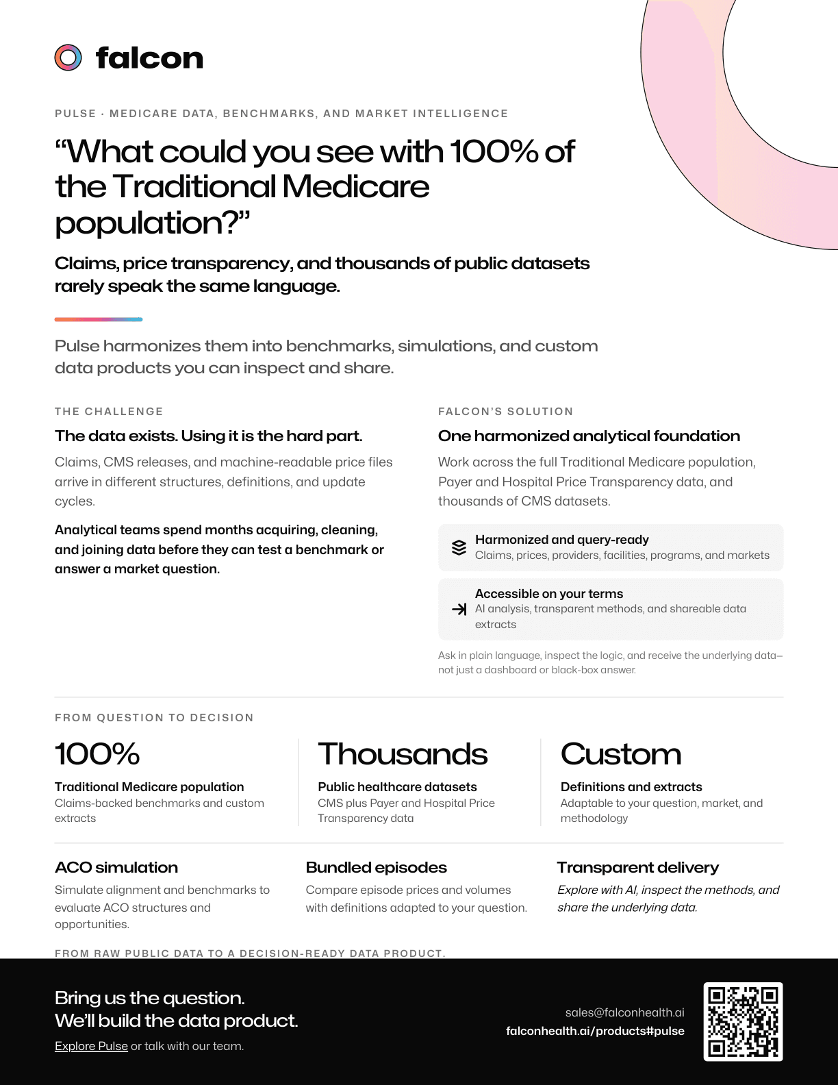 First-page preview of Falcon Pulse One-Pager